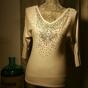 White House Black Market Sequined Sweater